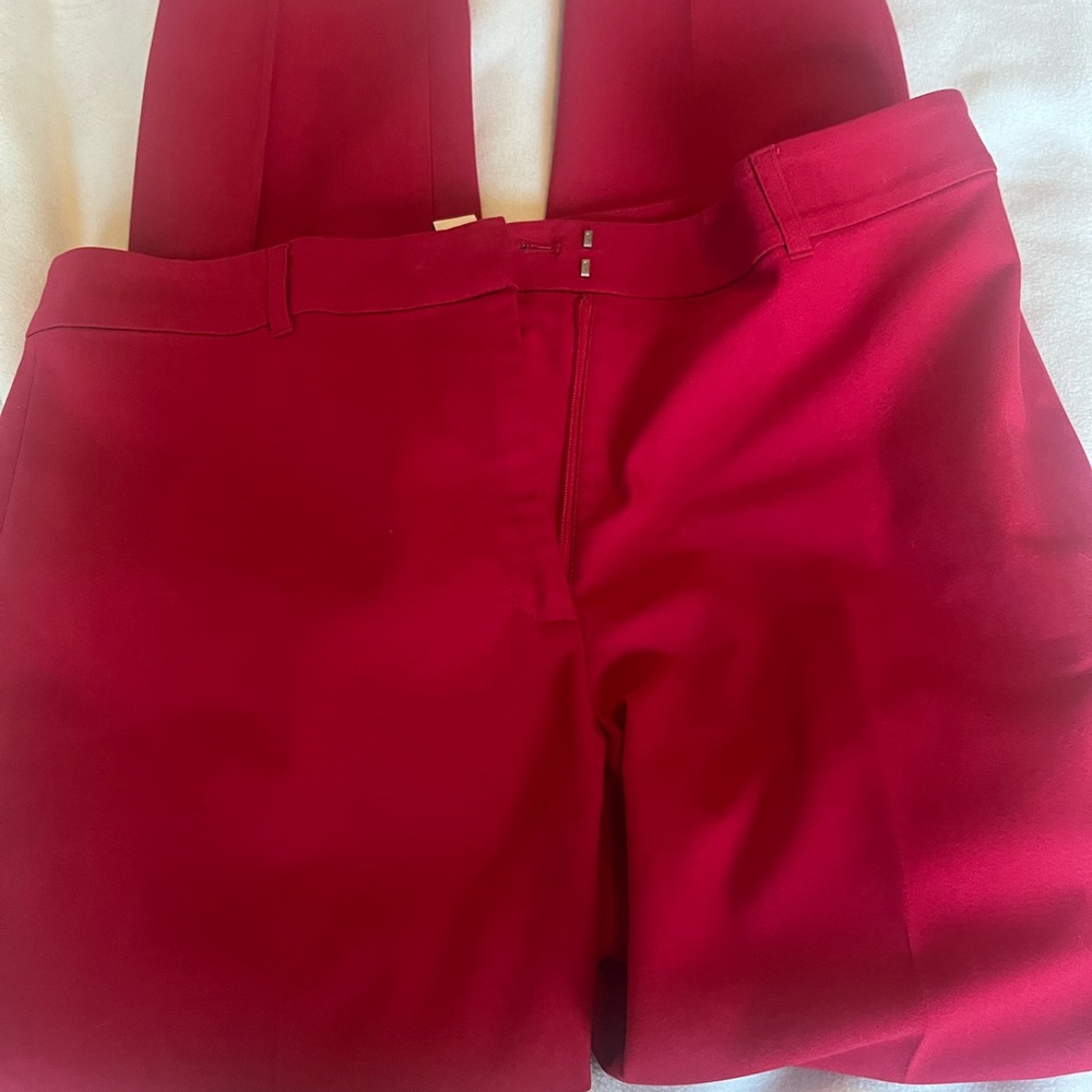 White House Black Market Bold Red pants